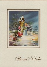 44494d vecchio biglietto di auguri non usato buon natale cecami 5321