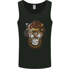 Steampunk Teschio Uomo Canotta