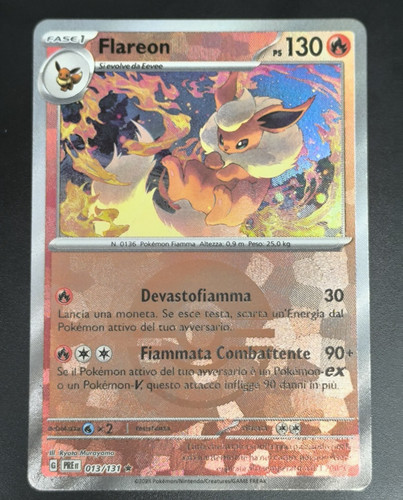 Carta pokemon flareon - flareon, 013/131