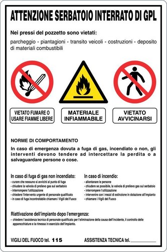 Italy cartello serbatoio - m-italy,