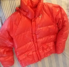 MANUDIECI - RARO PIUMINO CON CAPPUCCIO VINTAGE - COLORE ROSSO - TAGLIA 50