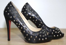 Escarpins Cuir Noir Bout