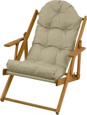 Lettino prendisole in legno