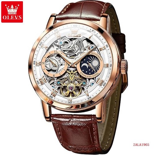 Orologio uomo olevs scheletro - uomo,