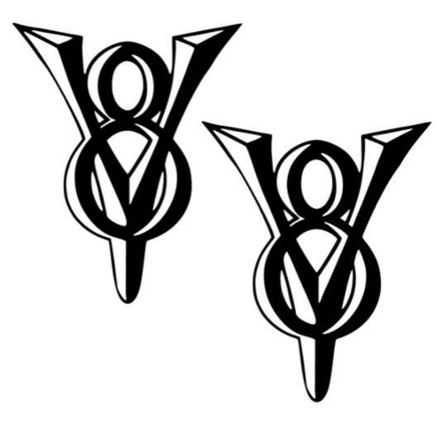 Adesivi auto segno v8 - adesivi,