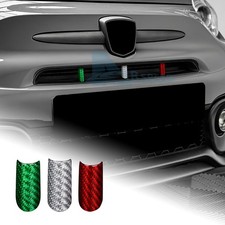 Copri griglia anteriore in fibra di carbonio stile bandiera Italia per Abarth 595 695 2017-2023