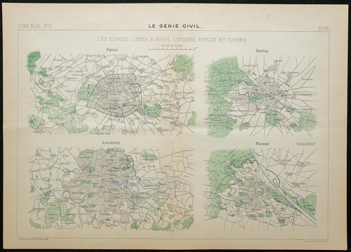 1906 piantina di parigi - -,