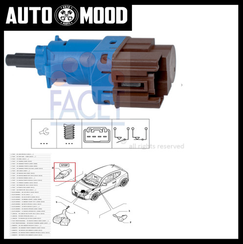 Interruttore luce freno alfa - interruttore,