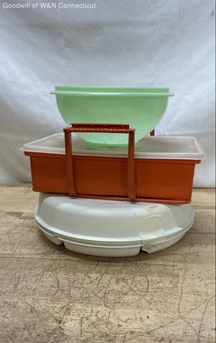 Vintage tupperware lot 3pc - vintage,