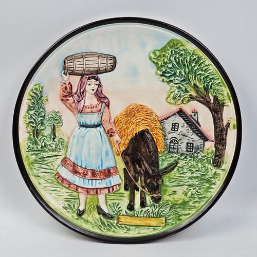 Piatto ceramica bassorilievo - piatto,