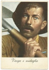 Cartolina originale VANGA E MEDAGLIA_ill. di BOCCASILE_Non Viaggiata_Ottima*