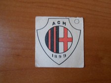figurina calcio umoristico scudetto MILAN associazione sportiva 