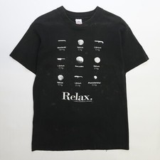 T-shirt vintage Relax Valium taglia media invecchiata 1993 anni 90