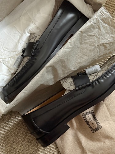 Mocassini gucci nappa tela - gg,