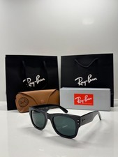Occhiali Da Sole Ray-Ban Mega Wayfarer RB0840S Trasparente Nero/Grigio 51-21