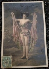 Sexi Card- Cartolina Primi 900 di Donna In Vestiti Succinti Fp, VG.Francese