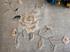 Copriletto lino Bellora ricamo