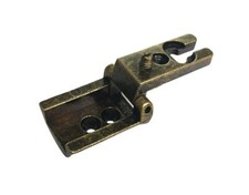 CERNIERA PER MOBILI ANTICHI PER ANTE BRONZATA FORO D.mm.27x34 L.32 ANSELMI 251 