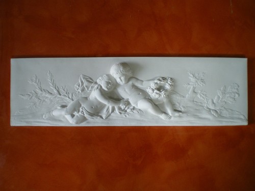 Bassorilievo gesso bianco - in,