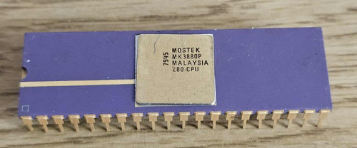 Raro zilog cpu vintage - raro, oro