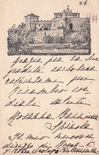 31-180) CARTOLINA ILLUSTRATA SOLFAGNANO VILLA BENNICELLI VIAGGIATA PERUGIA