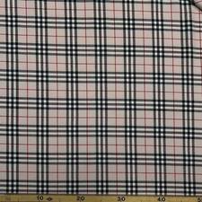 Tessuto Pettinato Lana Scozzese Rosa 50 Cm 8014