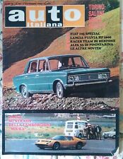 AUTO ITALIANA  N°45 7 NOVEMBRE 1968 FIAT 125 SPECIAL - ALFA 33 DI PININFARINA