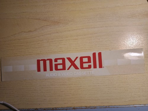Adesivo maxell audio - adesivo, video