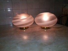 Coppia lampade tavolo sfere