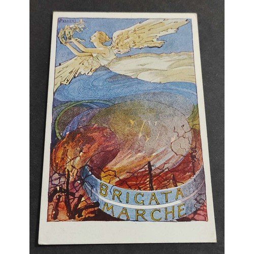 Cartolina brigata marche - brigata,