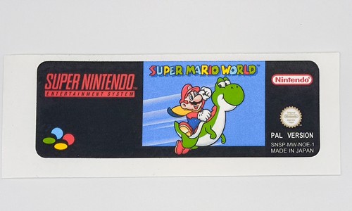 Super mario world etichetta - super,