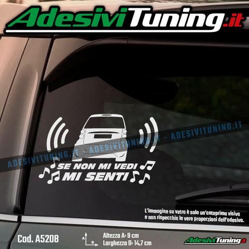 Adesivo smart fortwo non mi - adesivo,