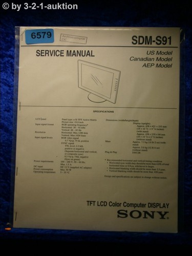 Sony service manual - service, s91