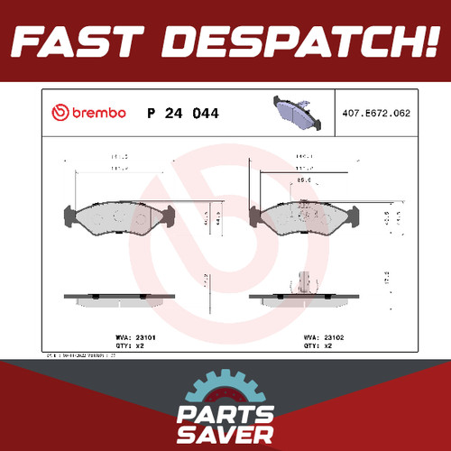Set pastiglie freno adatte per