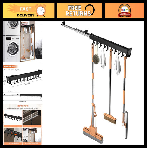 Sliding mop and - and, holder