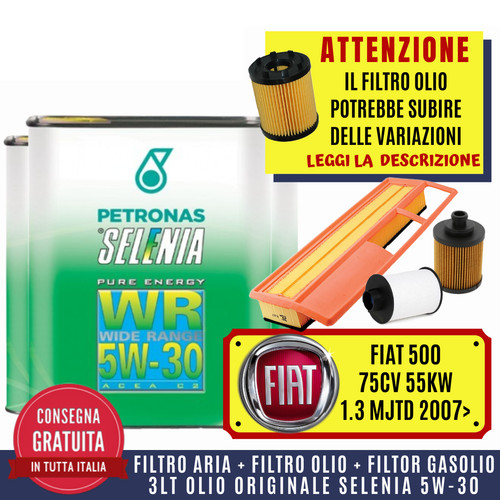 Kit tagliando fiat 500 - tagliando, 1.3