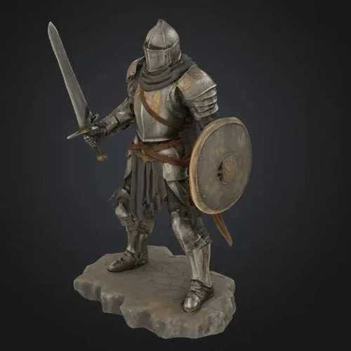 Cavaliere resina pesante - resina,