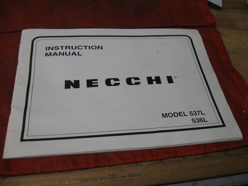 Necchi 537l 536l - 537l, macchina