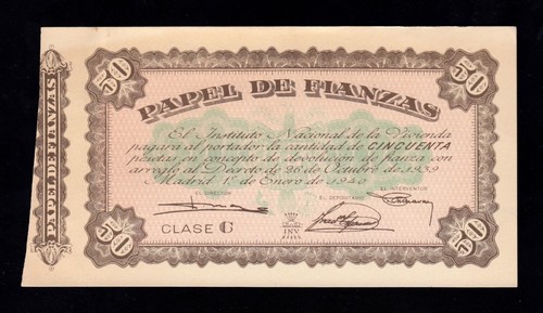 Pesetas 1940 papel - 1940, ,