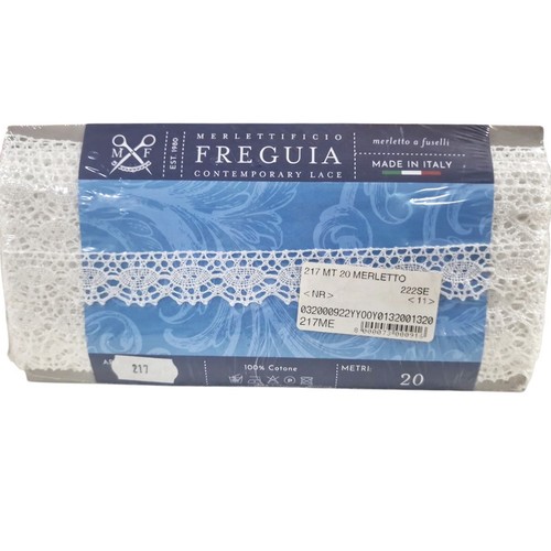 Merletto cotone 20m bianco
