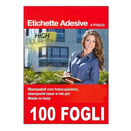 100 fogli carta adesiva - a4,