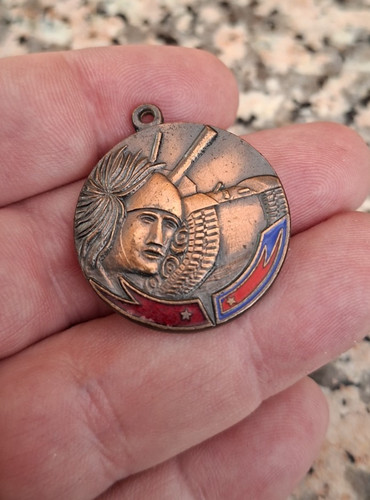 Bersaglieri medaglia smaltata - medaglia,