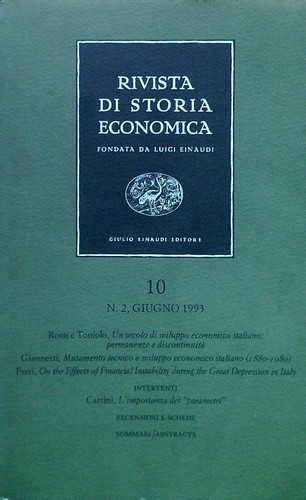 Rivista storia economica - di,