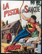 Zagor 47 La Pista di Sangue Lire 250 Scritta Rossa Gallieno Ferri Bonelli 1974