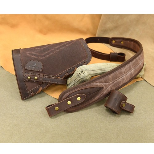 Buttstock fucile tela pelle - fucile,