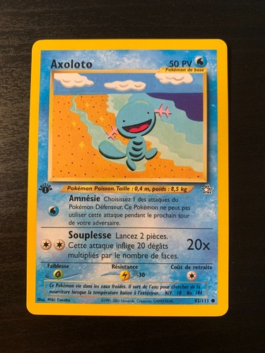 Carte pokémon axoloto - carte, :