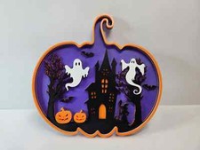 Halloween zucca decorazione da muro vetrina tavolo fantasmi casa degli orrori