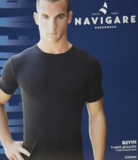 3 Pz Navigare Maglia Intima Uomo Cotone Caldo Interlook Mezza Manica Girocollo