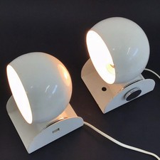 2 RARE APPLIQUE ENRICO TRONCONI LAMP TABLE VINTAGE artemide stilnovo space age