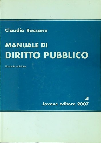 Manuale diritto pubblico - diritto,